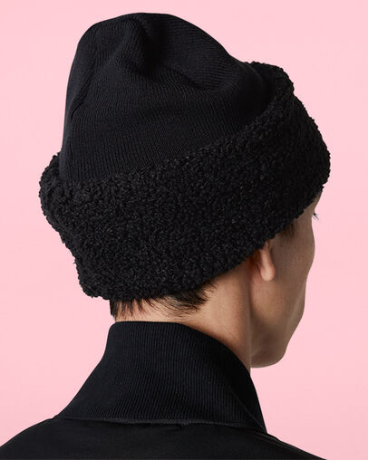 Sherpa Cuff Beanie Converse Black Sherpa