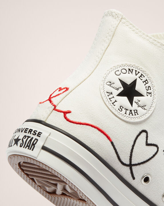love heart converse shoes