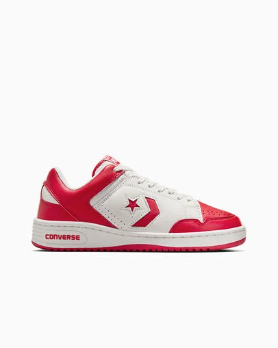 Converse Weapon Leather Red/Vintage White/Red, Outer Side View