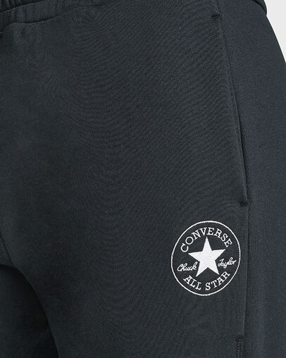 Barrel Leg Sweatpants Black, Detail View