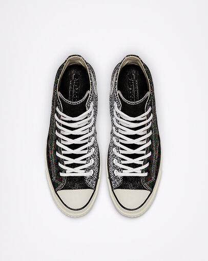 Converse x JW Anderson Glitter Chuck 70 High Top Black/White/Egret