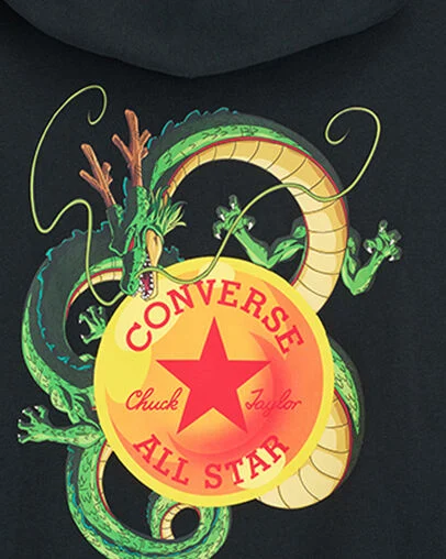 Converse x Dragon Ball Z "Shenron" Hoodie Converse Black, Detail View