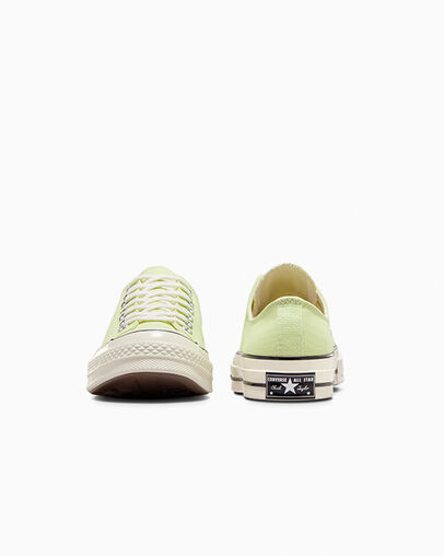 Chuck 70 Canvas Citron This Green/Egret/Black, Heel View