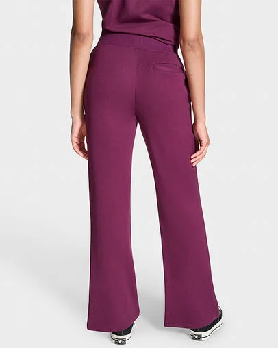 Split Leg Knit Pant Frozen Acai, Detail View