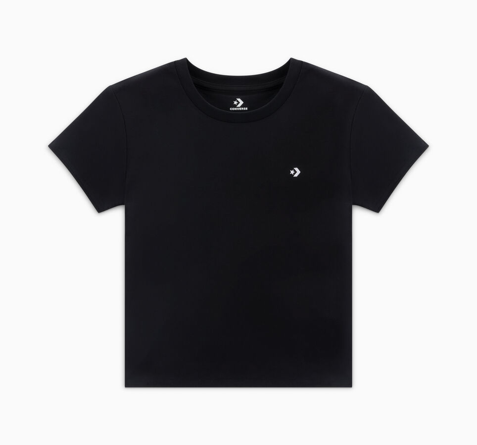 Cropped T-Shirt Converse Black