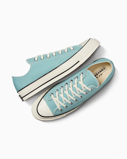 Chuck 70 Canvas Vernal Pool/Egret/Black, Angled View