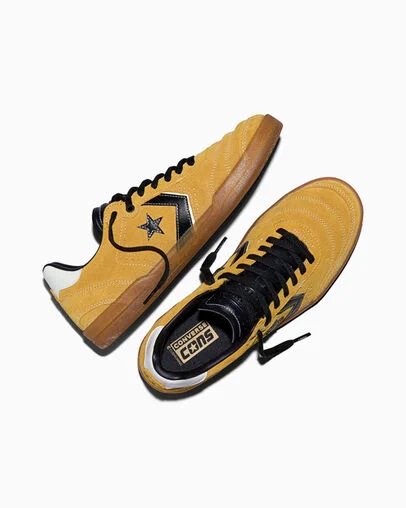 CONS Louie Lopez Pro 2 Suede Yellow/Black/Vintage White, Angled View
