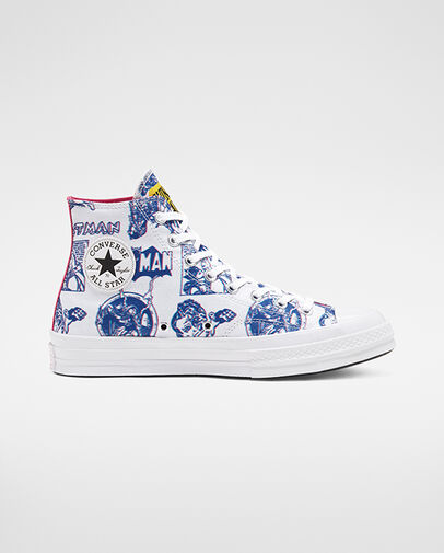 Converse x Batman x Chinatown Market Chuck 70 High Top Mouse/White/Purple