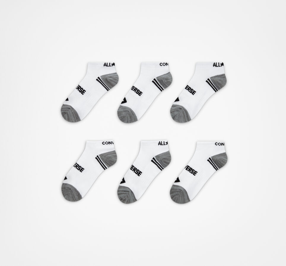 6-Pack No-Show Socks Black