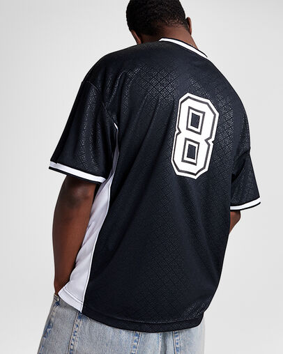 Soccer Jersey Converse Black, Back View