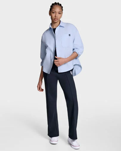 Oversized Oxford Shirt Blue It, Detail View