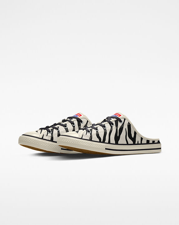 converse custom zebra