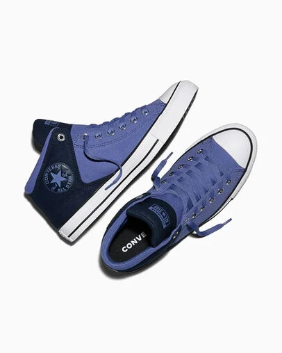 Chuck Taylor All Star High Street Colorblock Indigo Storm/Obsidian/White, Angled View
