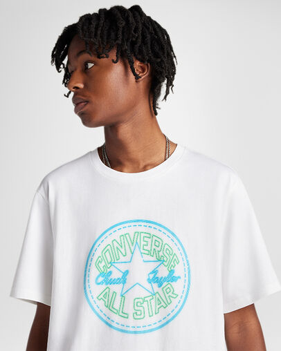 Neon Sign All Star Patch T-Shirt White, Detail View