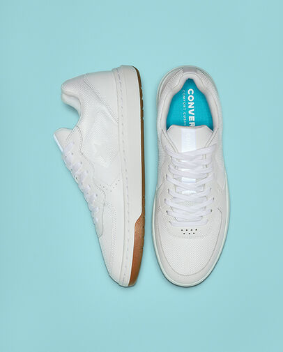 Rival Leather Low Top White/White/Gum