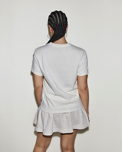 Chuck In Bloom T-Shirt Converse Egret, Detail View