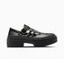 Chuck Taylor All Star Lugged Heel Mary Jane Platform Black/Black/Gold