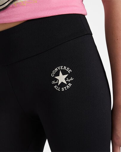 Chuck Taylor Patch High Rise Leggings Black, Detail View
