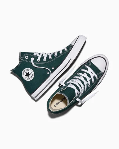 Chuck Taylor All Star Canvas Steely Pine, Angled View
