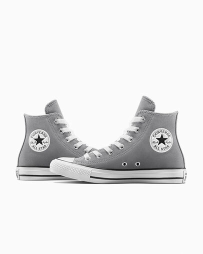 Chuck Taylor All Star Suede Classic Grey/Egret/Black, Detail Angle View