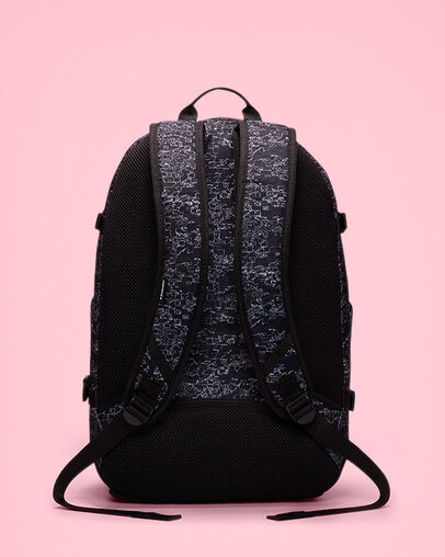 Straight Edge Backpack Tiger Camo Black/White, Back View