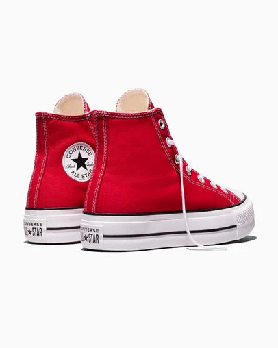 Chuck Taylor All Star Lift Platform Canvas Red/White/Black, Heel View