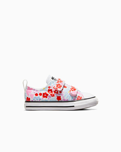 Chuck Taylor All Star Easy On Floral White/True Sky/Oops Pink, Outer Side View
