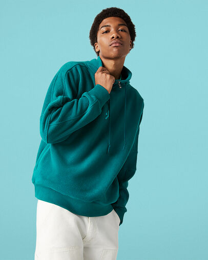 Polar Fleece Archive Funnel Top Midnight Turq