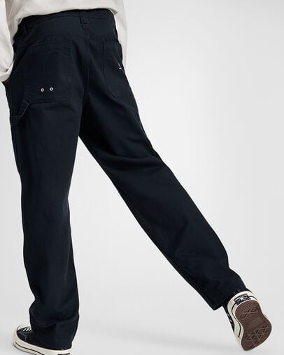 Double Knee Harbor Pants Converse Black, Back View