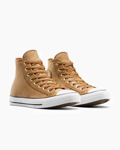 Chuck Taylor All Star Mixed Material Incensed/Camel Coated/White, Top and Side View