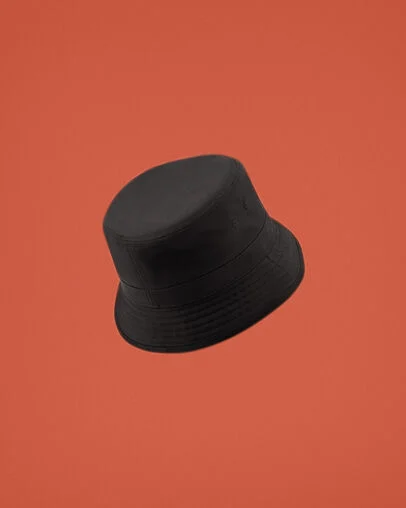 Star Chevron Bucket Converse Black, 3/4 View