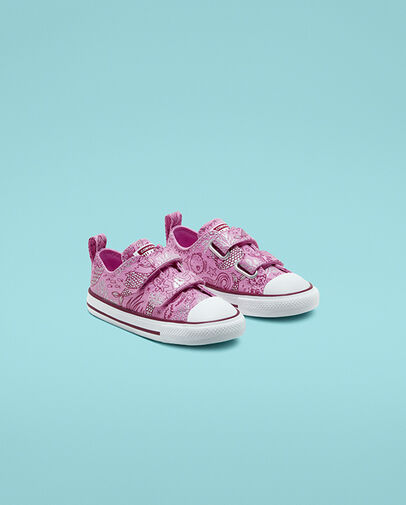 Underwater Party Easy-On Chuck Taylor All Star Peony Pink/Rose Maroon/White