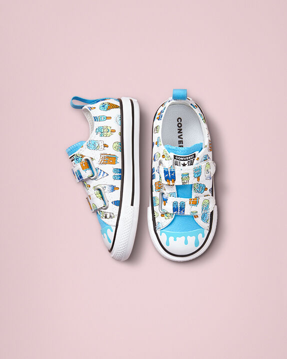 white velcro converse