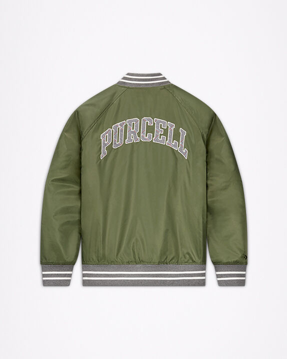 converse quilted bomber jacket