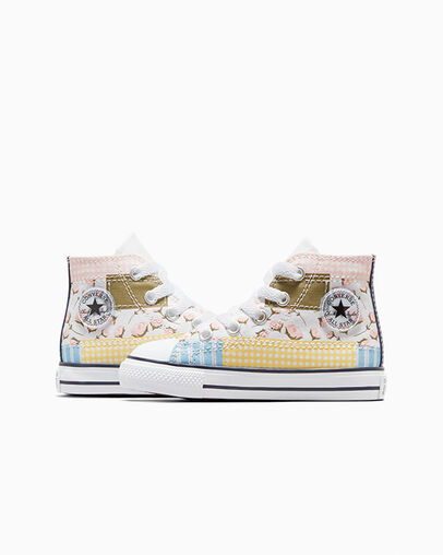 Chuck Taylor All Star Patchwork White/Donut Glaze/True Sky, Detail Angle View