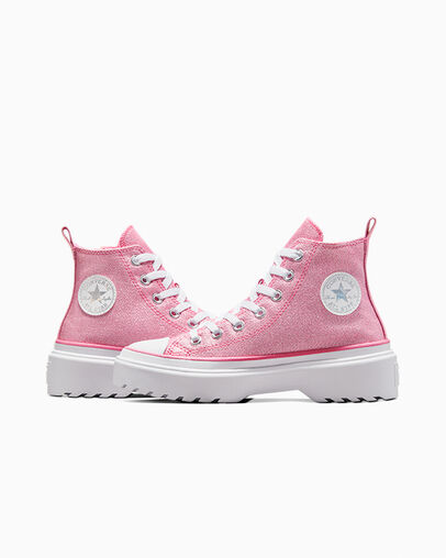 Chuck Taylor All Star Lugged Lift Platform Prism Glitter Big Kids