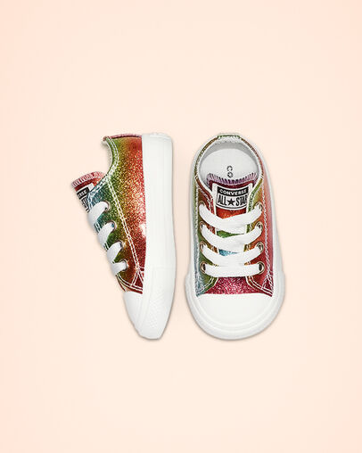Chuck Taylor All Star Rainbow Glitter Low Top White/Pink/Egret