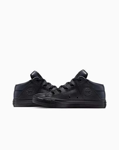 Chuck Taylor All Star Axel Leather Black/Black/Black, Detail Angle View