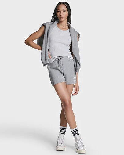 RETRO BOX STAR TANK Lt Grey Heather, Front View