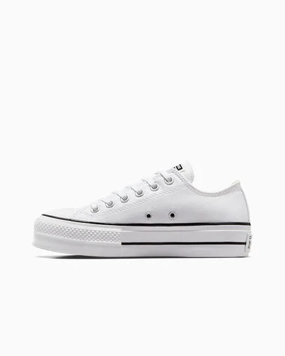 Chuck Taylor All Star Lift Platform Canvas White/Black/White, Inner Side View