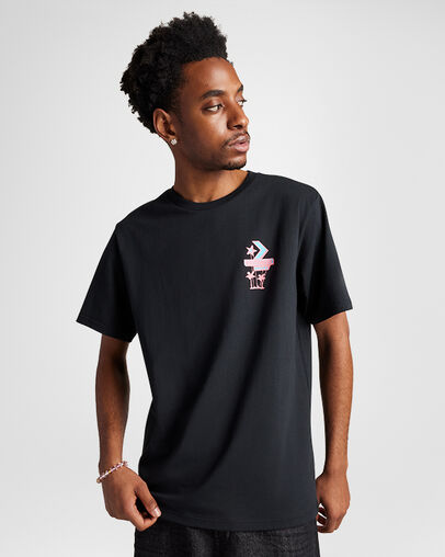 Motel T-Shirt Converse Black, Front View