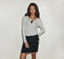 Pointelle Henley Long-Sleeve T-Shirt Light Grey Heather