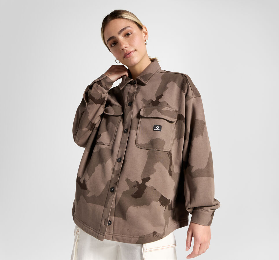 Camo Shirt Jacket Art Camo Aop