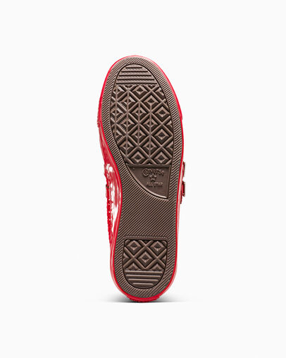 Chuck Taylor All Star Dainty Mary Jane Knit Red/Red/Silver, Outsole View