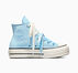 Chuck Taylor All Star Lift Platform Peached Canvas Clear Skies/Egret/Black
