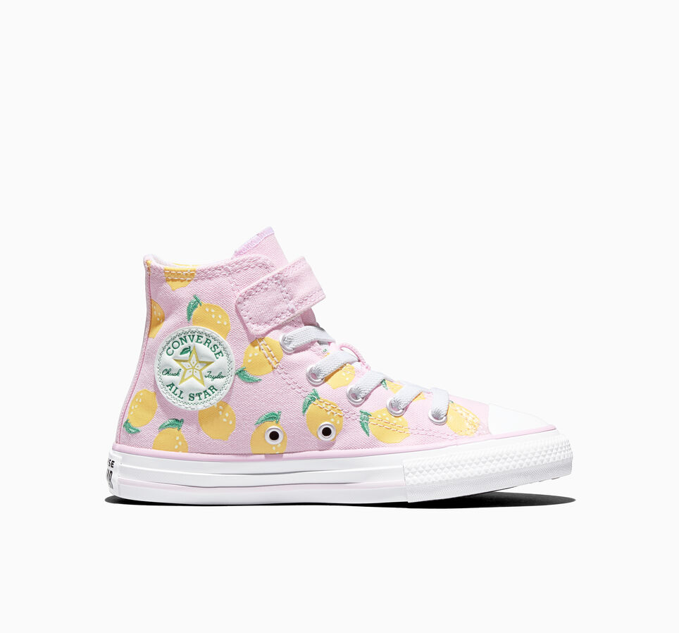 Chuck Taylor All Star Embroidered Citrus Easy On New Found Bloom Pink/Dandy Lion Yellow/White