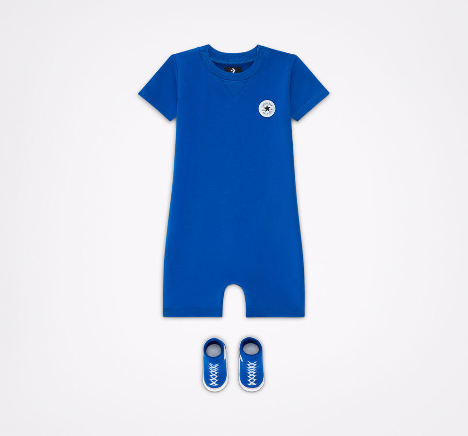 Lil Chuck Taylor Romper Sock Set Converse Blue