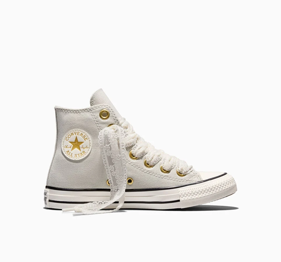 Chuck Taylor All Star Lace Light Grey/Gold/Vintage White
