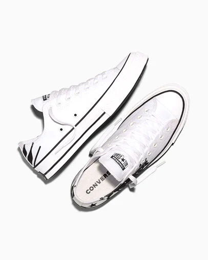 Converse x EDGLRD Chuck 70 White/Black/White, Angled View