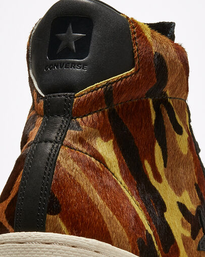 Pony Hair Pro Leather Black/Multi/Egret